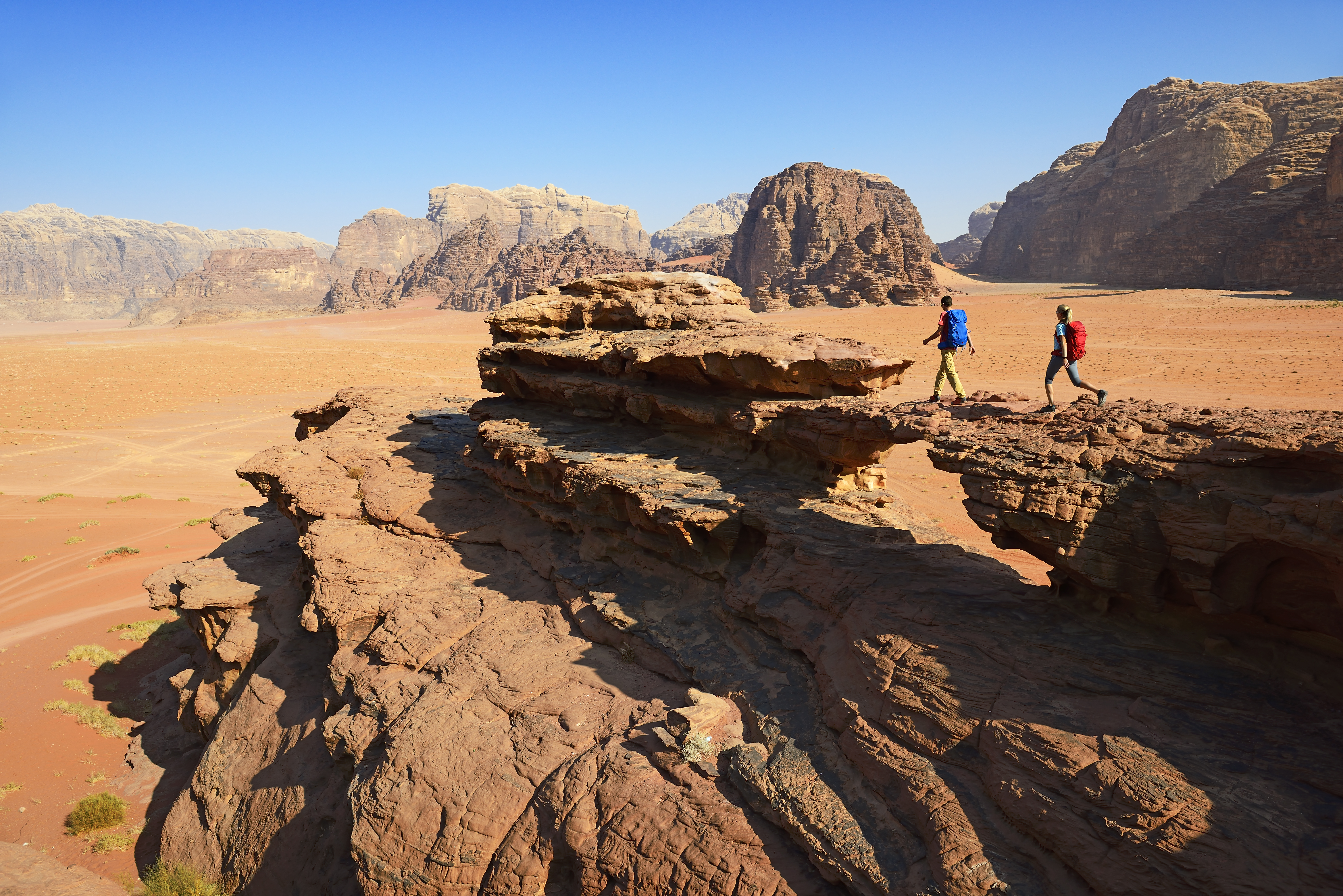 Hiking in Wadi Rum
